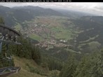 Archiv Foto Webcam Blick auf Oberammergau (Laber Bahn Bergstation) 11:00