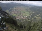 Archiv Foto Webcam Blick auf Oberammergau (Laber Bahn Bergstation) 13:00