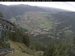Archiv Foto Webcam Blick auf Oberammergau (Laber Bahn Bergstation) 17:00