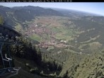 Archiv Foto Webcam Blick auf Oberammergau (Laber Bahn Bergstation) 11:00