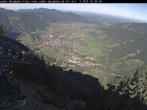 Archiv Foto Webcam Blick auf Oberammergau (Laber Bahn Bergstation) 09:00