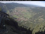 Archiv Foto Webcam Blick auf Oberammergau (Laber Bahn Bergstation) 11:00