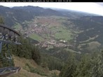 Archiv Foto Webcam Blick auf Oberammergau (Laber Bahn Bergstation) 09:00