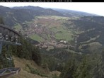 Archiv Foto Webcam Blick auf Oberammergau (Laber Bahn Bergstation) 13:00