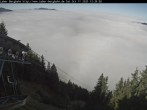 Archiv Foto Webcam Blick auf Oberammergau (Laber Bahn Bergstation) 11:00
