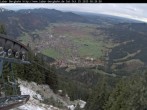 Archiv Foto Webcam Blick auf Oberammergau (Laber Bahn Bergstation) 07:00