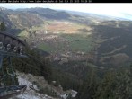 Archiv Foto Webcam Blick auf Oberammergau (Laber Bahn Bergstation) 09:00
