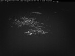 Archived image Webcam View of Oberammergau (Laber Bahn mountain station) 03:00