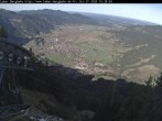 Archiv Foto Webcam Blick auf Oberammergau (Laber Bahn Bergstation) 09:00