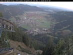 Archiv Foto Webcam Blick auf Oberammergau (Laber Bahn Bergstation) 06:00