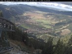 Archiv Foto Webcam Blick auf Oberammergau (Laber Bahn Bergstation) 11:00