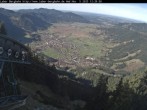 Archiv Foto Webcam Blick auf Oberammergau (Laber Bahn Bergstation) 11:00