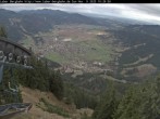 Archiv Foto Webcam Blick auf Oberammergau (Laber Bahn Bergstation) 04:00