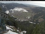 Archiv Foto Webcam Blick auf Oberammergau (Laber Bahn Bergstation) 11:00