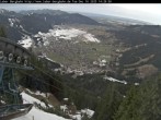 Archiv Foto Webcam Blick auf Oberammergau (Laber Bahn Bergstation) 13:00