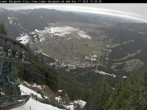 Archiv Foto Webcam Blick auf Oberammergau (Laber Bahn Bergstation) 09:00