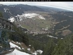 Archiv Foto Webcam Blick auf Oberammergau (Laber Bahn Bergstation) 11:00