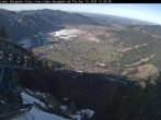 Archiv Foto Webcam Blick auf Oberammergau (Laber Bahn Bergstation) 11:00
