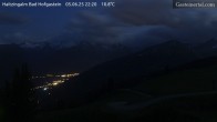 Archiv Foto Webcam Bad Hofgastein: Ausblick Haitzingalm 21:00