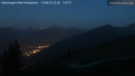 Archiv Foto Webcam Bad Hofgastein: Ausblick Haitzingalm 21:00
