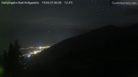 Archiv Foto Webcam Bad Hofgastein: Ausblick Haitzingalm 23:00