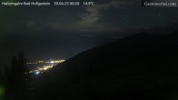 Archiv Foto Webcam Bad Hofgastein: Ausblick Haitzingalm 23:00