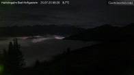 Archiv Foto Webcam Bad Hofgastein: Ausblick Haitzingalm 23:00