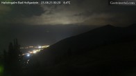 Archiv Foto Webcam Bad Hofgastein: Ausblick Haitzingalm 23:00