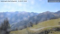 Archiv Foto Webcam Bad Hofgastein: Ausblick Haitzingalm 09:00