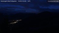 Archiv Foto Webcam Bad Hofgastein: Ausblick Haitzingalm 19:00