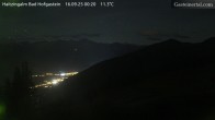 Archiv Foto Webcam Bad Hofgastein: Ausblick Haitzingalm 23:00