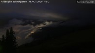 Archiv Foto Webcam Bad Hofgastein: Ausblick Haitzingalm 19:00