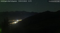 Archiv Foto Webcam Bad Hofgastein: Ausblick Haitzingalm 23:00