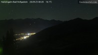 Archiv Foto Webcam Bad Hofgastein: Ausblick Haitzingalm 23:00