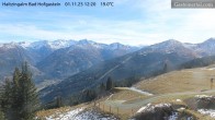 Archiv Foto Webcam Bad Hofgastein: Ausblick Haitzingalm 11:00