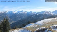 Archiv Foto Webcam Bad Hofgastein: Ausblick Haitzingalm 11:00