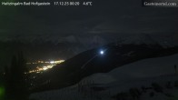 Archiv Foto Webcam Bad Hofgastein: Ausblick Haitzingalm 23:00