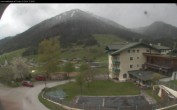 Archived image Webcam features a view of the Tennergebirge mountains 11:00