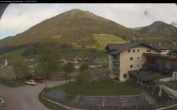 Archived image Webcam features a view of the Tennergebirge mountains 06:00