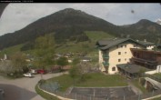 Archived image Webcam features a view of the Tennergebirge mountains 09:00