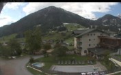 Archived image Webcam features a view of the Tennergebirge mountains 13:00