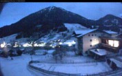 Archived image Webcam features a view of the Tennergebirge mountains 05:00