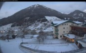 Archived image Webcam features a view of the Tennergebirge mountains 06:00