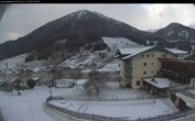 Archived image Webcam features a view of the Tennergebirge mountains 07:00