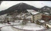 Archived image Webcam features a view of the Tennergebirge mountains 11:00