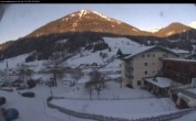 Archived image Webcam features a view of the Tennergebirge mountains 07:00