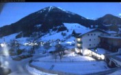 Archived image Webcam features a view of the Tennergebirge mountains 06:00