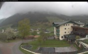 Archived image Webcam features a view of the Tennergebirge mountains 07:00