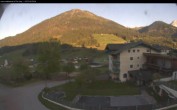 Archived image Webcam features a view of the Tennergebirge mountains 06:00