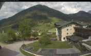 Archived image Webcam features a view of the Tennergebirge mountains 09:00